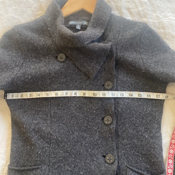 HORNY TOAD Gray Asymmetrical Cardigan - Picture 6 of 7